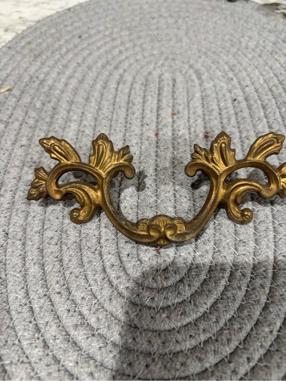 Ornate Gold Decorative Drawer Pull Accent - Classic Home Accents.  Set of 8